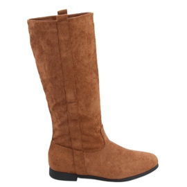 Stivali flatty cammello marrone