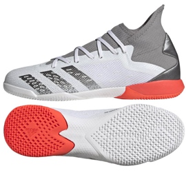 Scarpe da calcio Adidas Predator Freak.3 In M FY6283 grigio, bianco grigio