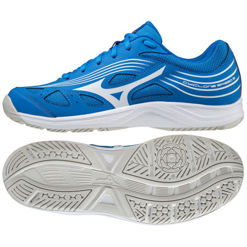Mizuno Cyclone Speed ​​3 M V1GA218024 scarpe da pallavolo blu blu