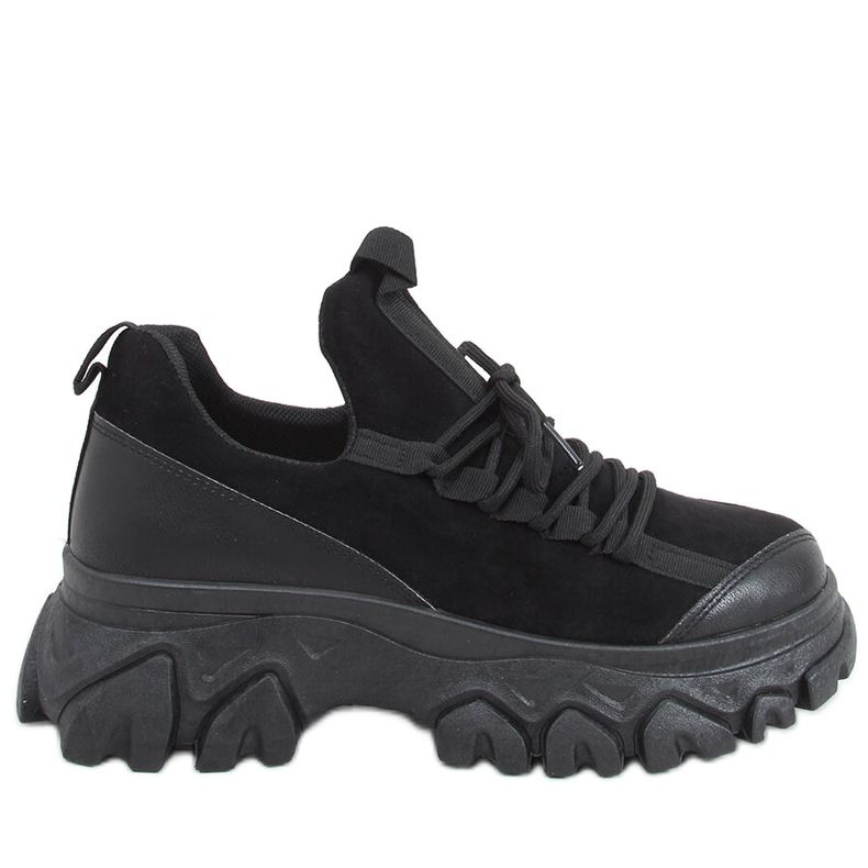 Huggy Black scarpe sportive con suola alta nero