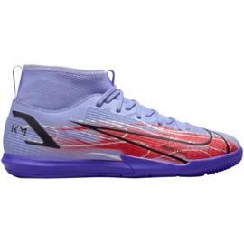 Nike Mercurial Superfly 8 Academy Ic Jr DB0931 506 scarpe da calcio rosso, viola rose e porpora