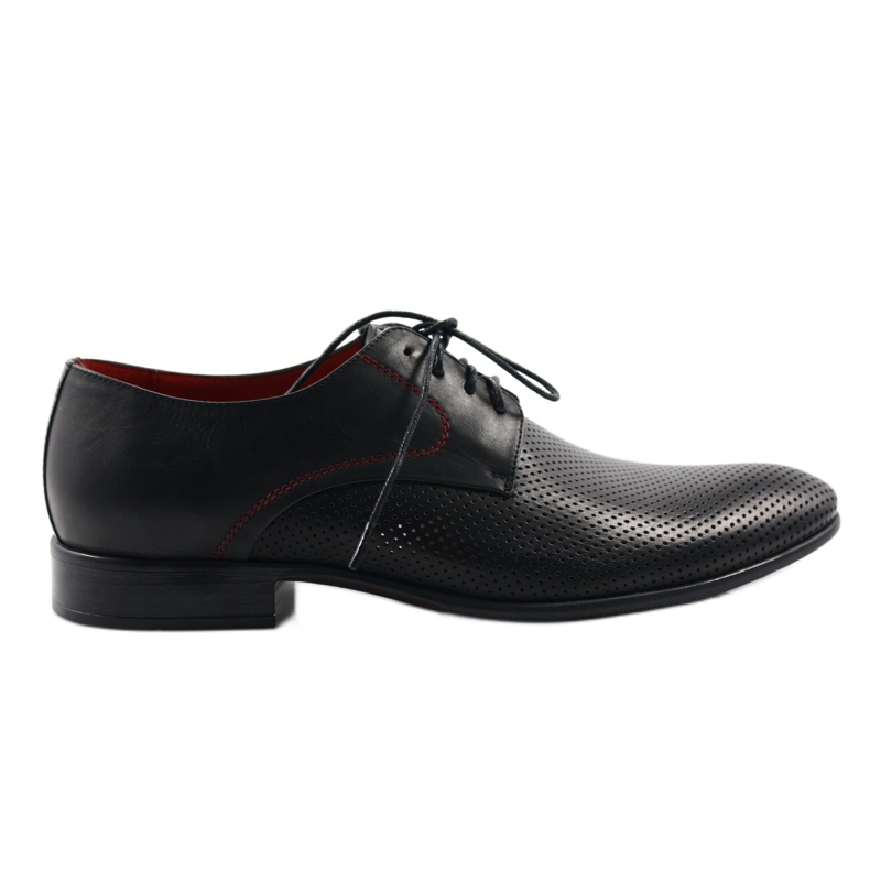 Scarpe Pilpol 1568 da uomo nere rosso nero
