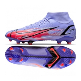 Nike Mercurial Superfly 8 Academy Km FG / MG M DB2857 506 scarpe da calcio nero, viola, rosso rose e porpora