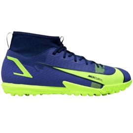 Nike Mercurial Superfly 8 Academy Tf Jr CV0789 474 scarpe da calcio multicolore blu