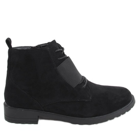 Stivaletti con lacci Anja Black nero