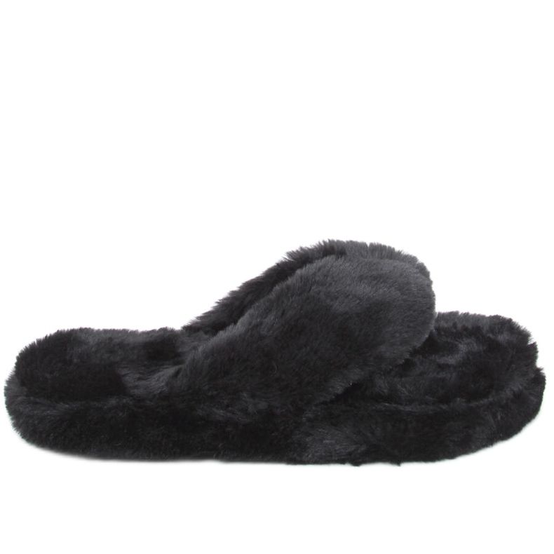 Pantofole in pelliccia Bunny Black nero