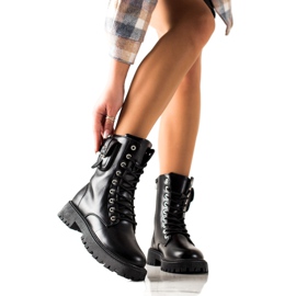 Groto Gogo Trapper alla moda con una tasca nero