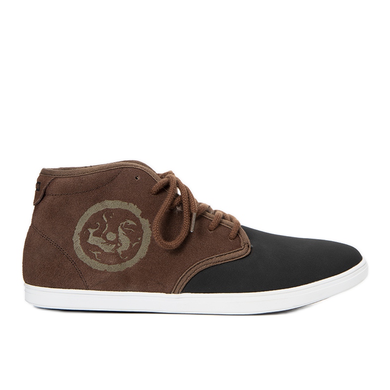Scarpe sportive da uomo marroni sneakers Raoul marrone