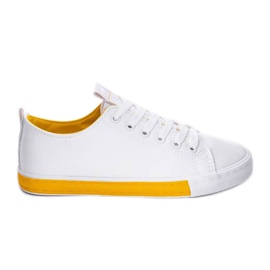 Sneakers bianche di Valerie bianca giallo