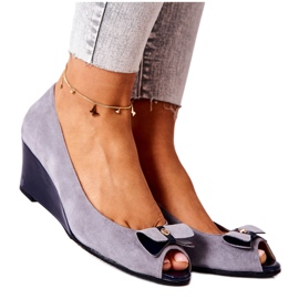 Décolleté Classiche Con Zeppa Monnari 0500-M12 Grigio