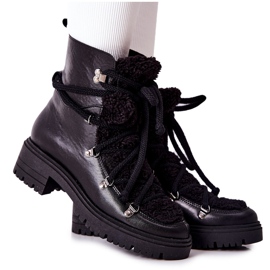 Lewski Shoes Stivali In Pelle Legati Lewski Nero 3116
