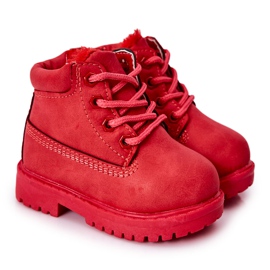FR1 Stivali Warm Trappers per bambini Red Dexter rosso