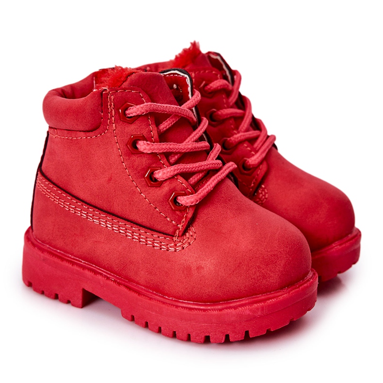 FR1 Stivali Warm Trappers per bambini Red Dexter rosso