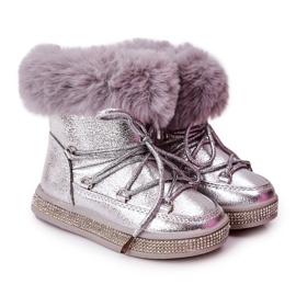FR1 Doposci Bambini Con Pelliccia Argento Grandis d'argento