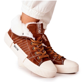 Sneakers da donna isolate Big Star II274152 Camel marrone