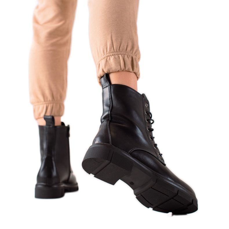 Ideal Shoes Cacciatori di operai classici nero