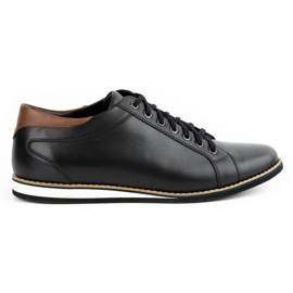 Olivier Scarpe da uomo in pelle 7008KB nere nero