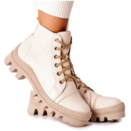 PF1 Stivali di pelle caldi Sneakers Madisson beige
