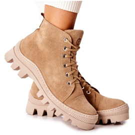 PF1 Caldi stivaletti in pelle scamosciata Sneakers Camel Madisson beige