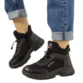 Stivali neri da donna imbottiti con elastico Adalgis nero