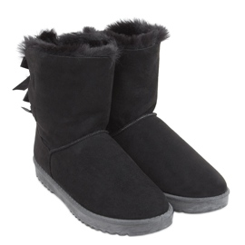 Doposci da donna con fiocchi Tosse Black nero