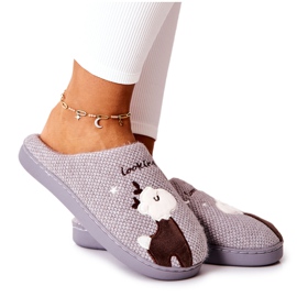 WJ1 Calde pantofole Renna Grey Jilly marrone grigio