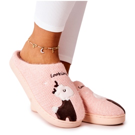 Pantofole calde Renna Rosa chiaro Jilly marrone