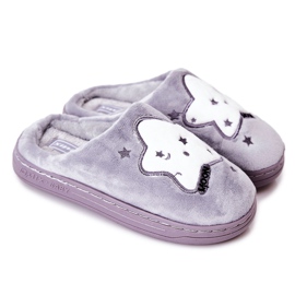 WJ1 Pantofole Bambini Stelle Grigie Nella bianco grigio
