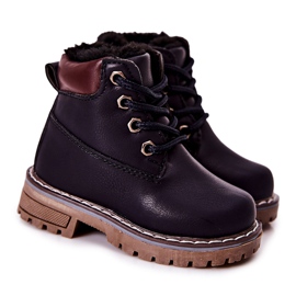 WT1 Stivali Warm Trappers per bambini Navy Blue Royals blu navy