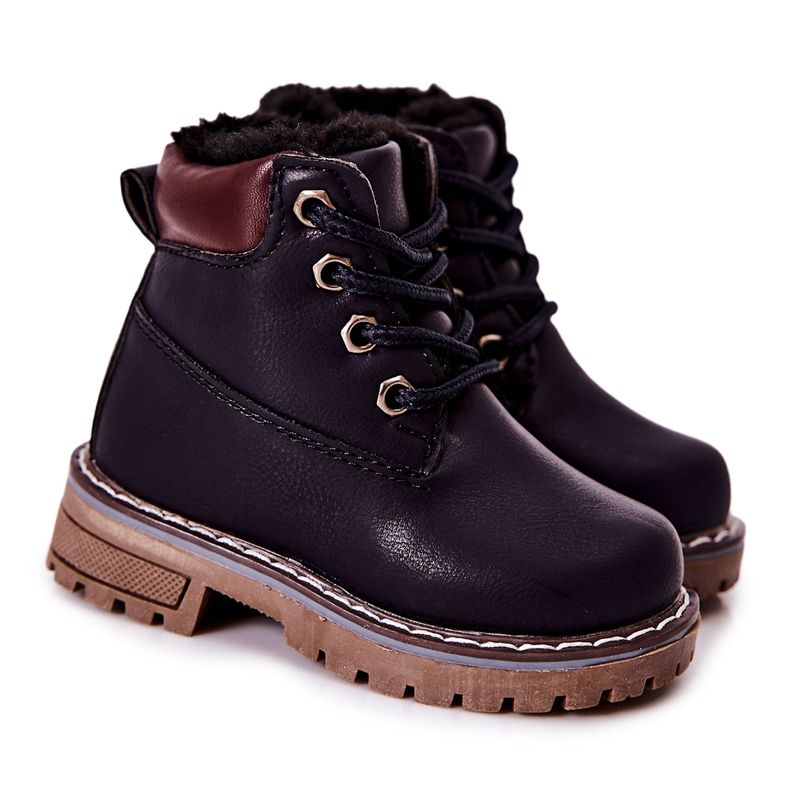 WT1 Stivali Warm Trappers per bambini Navy Blue Royals blu navy