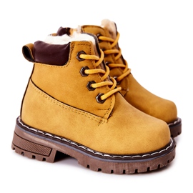 WT1 Stivali Warm Trappers per bambini Yellow Royals giallo
