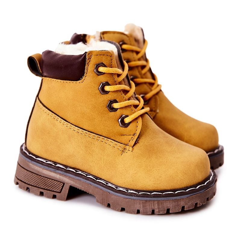 WT1 Stivali Warm Trappers per bambini Yellow Royals giallo