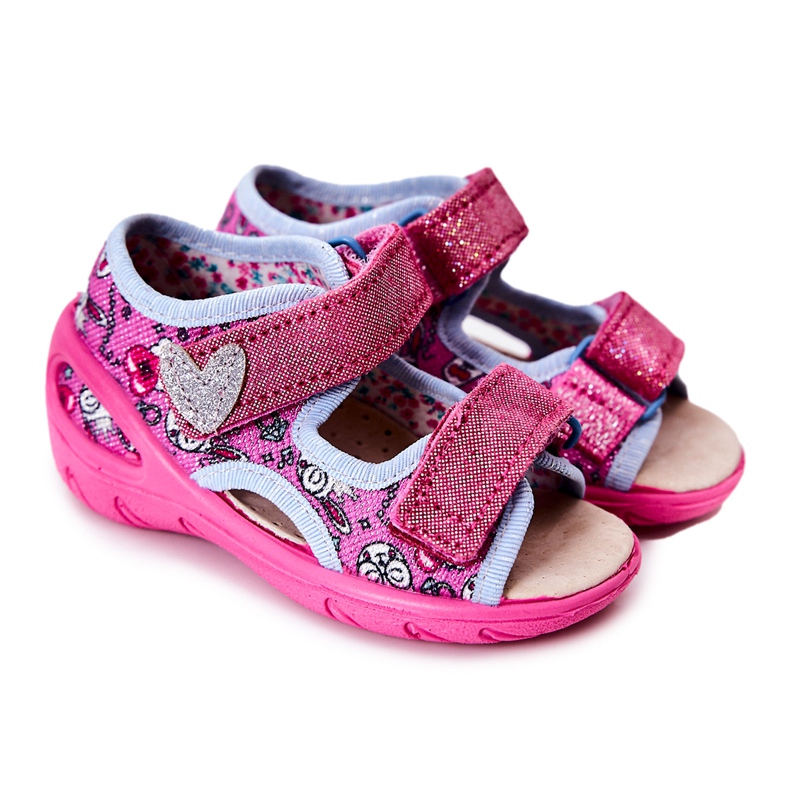 BEFADO S.A. Sandali Befado Con Velcro 065X147 Rosa