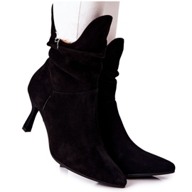 Stivali In Pelle Con Tacco Alto Laura Messi 2427 Nero