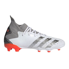 Scarpe da calcio Adidas Predator Freak.2 Fg M S24190 grigio, bianco grigio