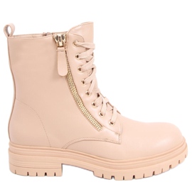 Stivali stringati di Dontre Nude beige