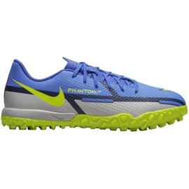 Nike Phantom GT2 Academy Tf Jr DC0817 570 scarpe da calcio grigio, blu blu