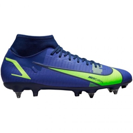 Nike Mercurial Superfly 8 Academy SG-PRO Ac M CW7432 474 scarpe da calcio blu blu
