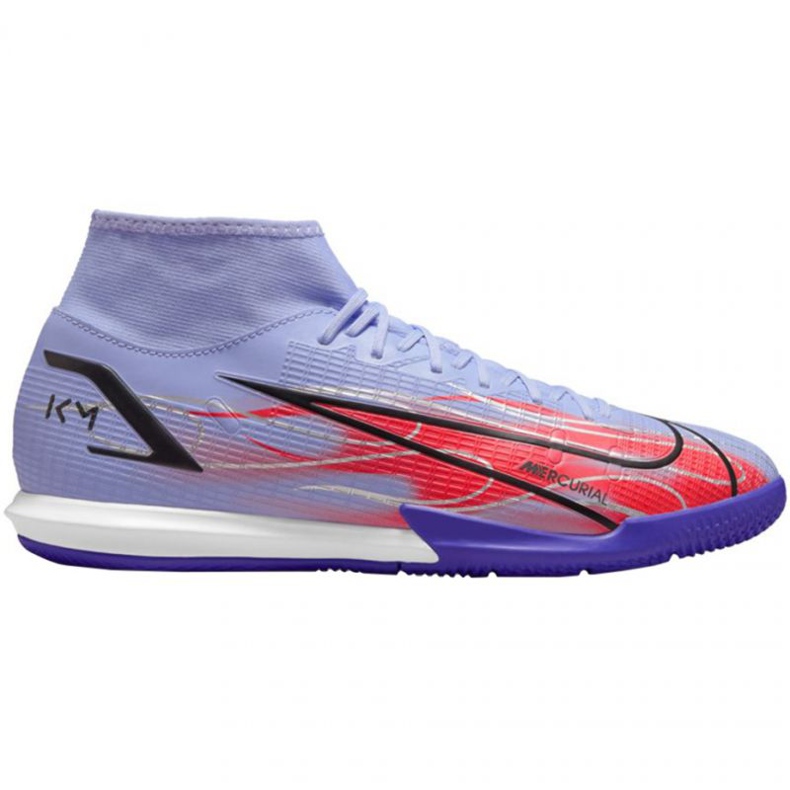 Nike Mercurial Superfly 8 Academy Km Ic M DB2862 506 scarpe da calcio multicolore, viola rose e porpora