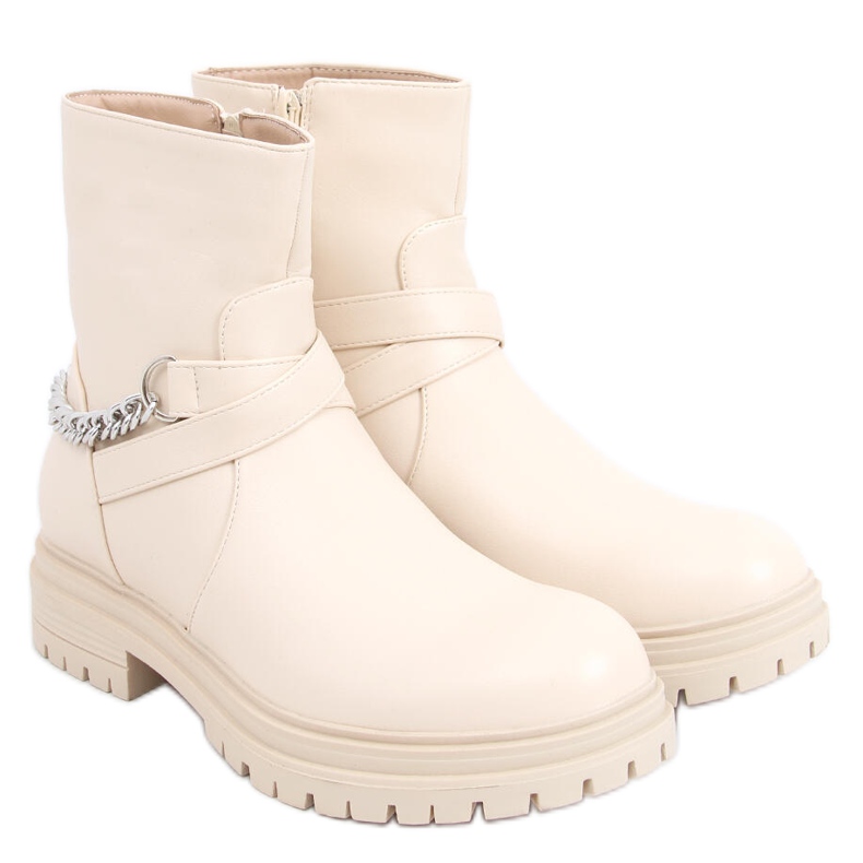 Stivali con catena Cindy Beige