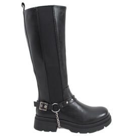 Stivali da equitazione da donna Yuna Black nero