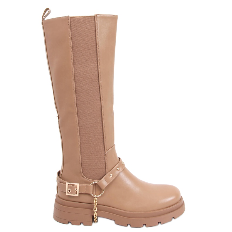 Stivali da equitazione da donna Yuna Camel marrone