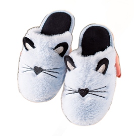Evento Pantofole gatto blu nero