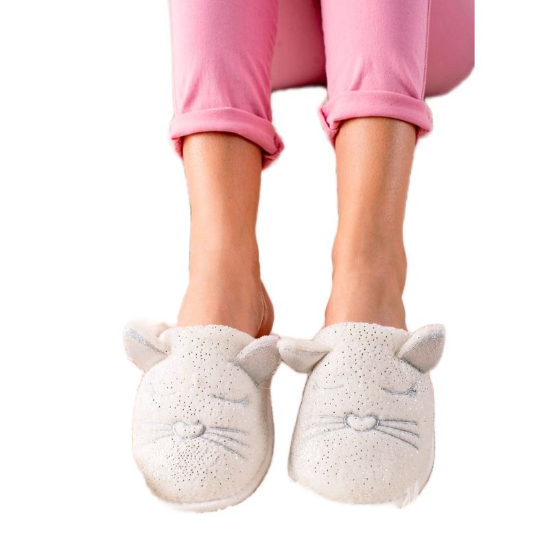 Evento Ciabatte con orecchie bianca grigio