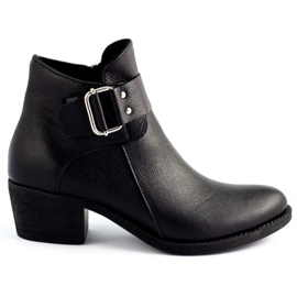 Olivier Stivali in pelle nera nero