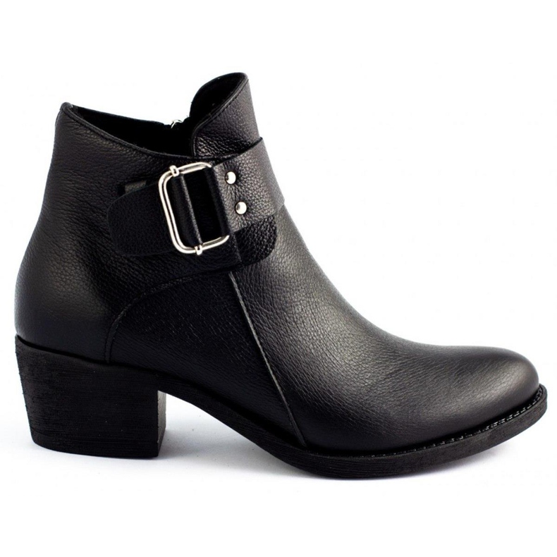 Olivier Stivali in pelle nera nero