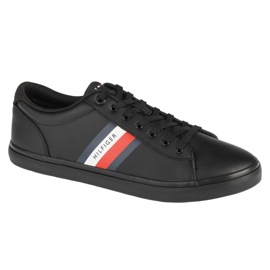 Scarpe Tommy Hilfiger Essential Leather Vulc Stripes FM0FM03722-BDS nero