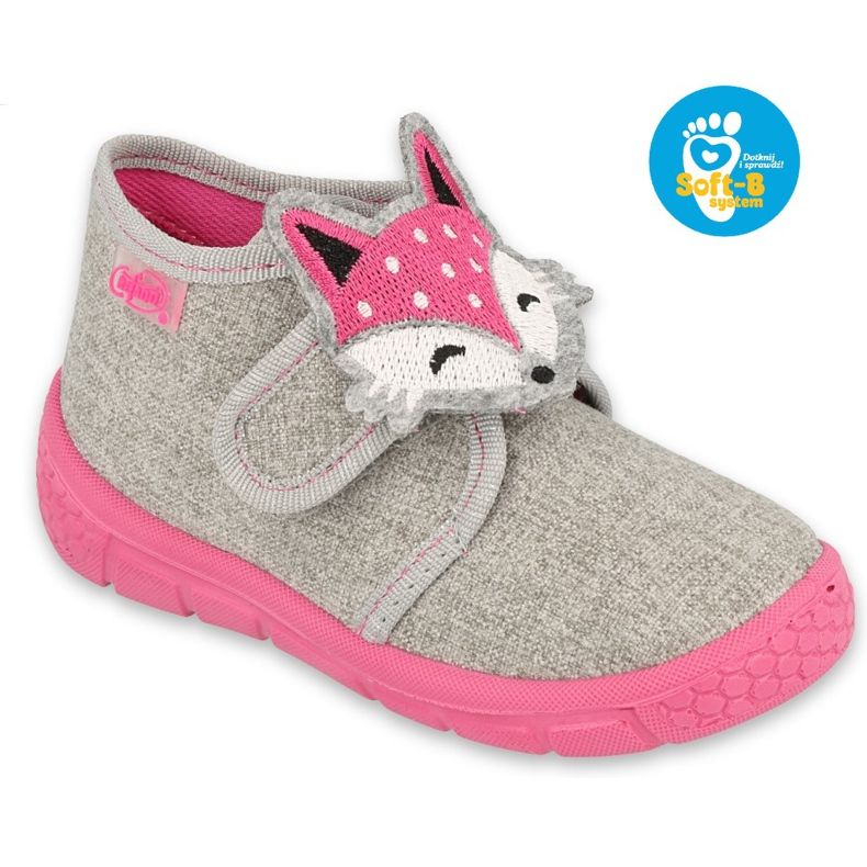 Scarpe per bambini Befado 538P053 rosa grigio