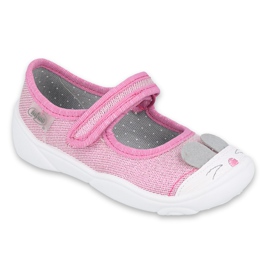 Scarpe per bambini Befado 209P034 rosa d'argento