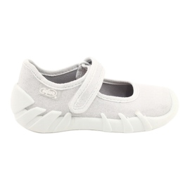 Scarpe veloci argento per bambini Befado 109P222 bianco